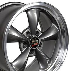 OE Wheels LLC - OE Wheels FR01 17x9 5x4.5 24mm Anthracite/Machined FR01-17090-5450-24AM - Image 1