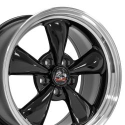 OE Wheels LLC - OE Wheels FR01 17x9 5x4.5 24mm Black/Machined FR01-17090-5450-24BM - Image 1