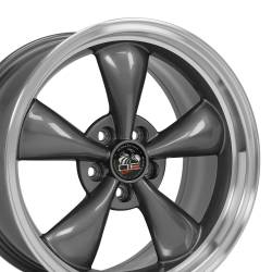OE Wheels LLC - OE Wheels FR01 18x9 5x4.5 24mm Anthracite/Machined FR01-18090-5450-24AM - Image 1