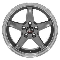 OE Wheels LLC - OE Wheels FR04B 17x9 5x4.5 24mm Gunmetal/Machined FR04B-D17090-5450-24GM - Image 2
