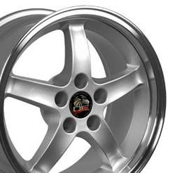 OE Wheels LLC - OE Wheels FR04B 17x9 5x4.5 24mm Silver/Machined FR04B-D17090-5450-24SM - Image 3