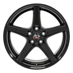 OE Wheels LLC - OE Wheels FR06B 18x9 5x4.5 24mm Black FR06B-18090-5450-24B - Image 2