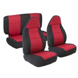 Smittybilt - Smittybilt 471330 Neoprene Seat Cover Set Red for 03-06 Jeep Wrangler TJ - Image 13