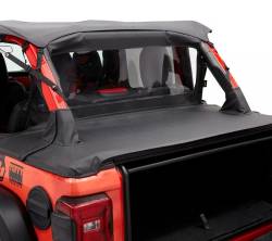 Bestop - Bestop Windjammer Rear Cab Curtain Black Diamond for Jeep JL 4DR 80053-35 - Image 2