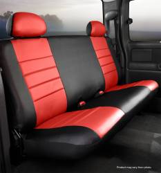 Fia SL62-56 RED LeatherLite Custom Seat Cover for 19-22 1500