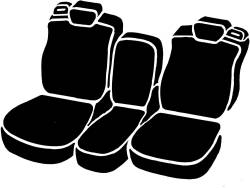 FIA - Fia SL67-81 BLK/BLK LeatherLite Custom Seat Cover - Image 2