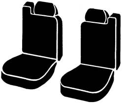 FIA - Fia SL68-7 BLK/BLK LeatherLite Custom Seat Cover - Image 2