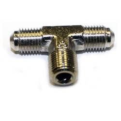 Nitrous Express - Nitrous Express 16131 3AN MALE x 1/8 NPT STRAIGHT T FITTING - Image 1
