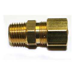 Nitrous Express - Nitrous Express 16139 1/4 NPT MALE x 3/8 COMPRESSION STRAIGHT FITTING - Image 1