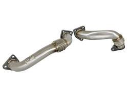 aFe Power - aFe Power Twisted Steel 2" Stainless Exhaust Manifold Up-Pipes 48-34009 - Image 1