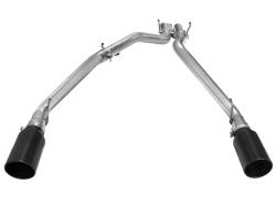 aFe Power - aFe Power Large Bore-HD 3" Filter-Back Stainless Steel Exhaust Kit 49-42044-B - Image 2