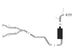 aFe Power - aFe Power MACH Force-XP 2.5" Cat-Back Stainless Steel Exhaust Kit 49-38078-P - Image 5