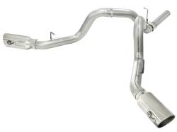 aFe Power - aFe Power Large Bore-HD 4" Filter-Back Stainless Steel Exhaust Kit 49-44043-P - Image 1