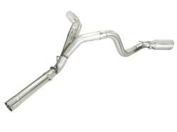 aFe Power - aFe Power Large Bore-HD 4" Filter-Back Stainless Steel Exhaust Kit 49-44043-P - Image 3