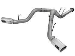aFe Power - aFe Power Large Bore-HD 4" Filter-Back Stainless Steel Exhaust Kit 49-43065-P - Image 1