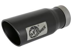 aFe Power - aFe Power 4" IN/5" OUT Bolt-On Matte Black Stainless Exhaust Tip 49T40502-B12 - Image 1