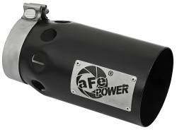 aFe Power - aFe Power 4" IN/5" OUT Bolt-On Matte Black Stainless Exhaust Tip 49T40501-B10 - Image 1