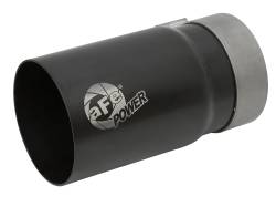 aFe Power - aFe Power 3.5" IN/4" OUT Bolt-On Matte Black Stainless Exhaust Tip 49T35404-B07 - Image 1