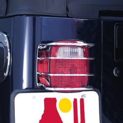 Rugged Ridge - Rugged Ridge 11103.01 Taillight Euro Guard Stainless Steel for CJ & Wrangler - Image 1