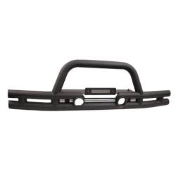 Rugged Ridge - Rugged Ridge 11561.11 3" Double Tube Front Winch Bumper for Jeep Wrangler - Image 1