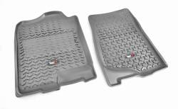 Rugged Ridge - Rugged Ridge 84901.01 Floor Liners Front Gray 07-14 GM Fullsize Pickup/SUV - Image 1