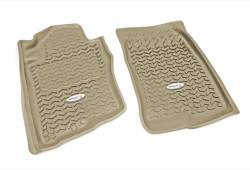 Rugged Ridge TL-83905.10 Front Tan Floor Liner Set for Exterra/Pathfinder