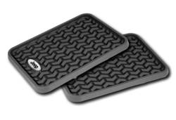 Rugged Ridge - Rugged Ridge DMC-82950.01 Floor Liner Rear Black Jeep Logo Universal - Image 1
