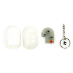 Autoloc - Autoloc AUTTRX4C1 Clear 4 Button Remote Face Plate w/Buttons - Image 1