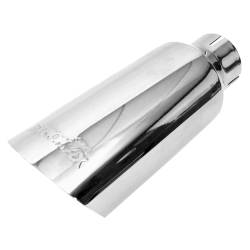 Dynomax - Dynomax 36458 Exhaust Tip Stainless Polished 2.5" In 4" Out 11" Length - Image 1