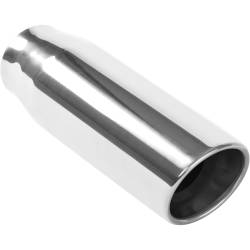 MagnaFlow Exhaust Products - MagnaFlow 35190 Stainless Tip Round Straight 3.50 x 10" 2.50" ID - Image 1