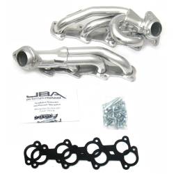 JBA Racing Headers - JBA Headers 1.5" Shorty Stainless Headers-Silver Ceramic F150 4.6L 1687SJS - Image 1