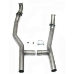 JBA Racing Headers - JBA Headers 2.5" Exhaust H-Pipe-409 Stainless Steel 65-73 Mustang SBF 1657SH - Image 1