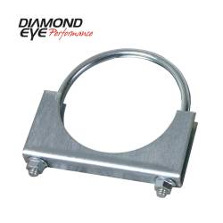 Diamond Eye 454002 Clamp U-bolt Stlye 3" Zinc Coated Steel