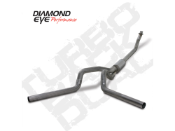 Diamond Eye K4214S Kit 4" Turbo-back Dual Stainless Dodge for 5.9L Cummins