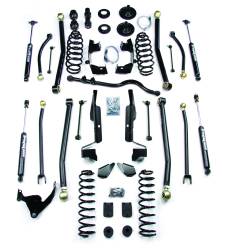 TeraFlex - TeraFlex 1257400 4" Elite LCG Long FlexArm Lift Kit w/9550 Shocks for JK 4DR - Image 1