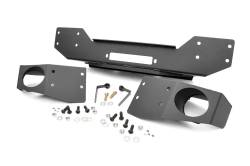 Rough Country Suspension Systems - Rough Country 1062 Front Stubby Winch Bumper Black for Wrangler JK - Image 1