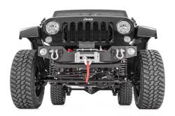 Rough Country Suspension Systems - Rough Country 1062 Front Stubby Winch Bumper Black for Wrangler JK - Image 2