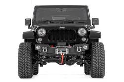Rough Country Suspension Systems - Rough Country 1062 Front Stubby Winch Bumper Black for Wrangler JK - Image 4