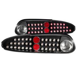 Anzo USA Black LED Clear Lens Taillight Set Chevrolet Camaro 321133