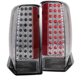 Anzo USA Chrome LED Smoked Lens Taillight Set Cadillac Escalade/ESV 321221
