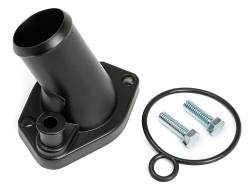 Trans-Dapt Performance - ASPHALT BLACK POWDER-COATED WATER NECK SB FORD 260-351W 45 DEGREE - Image 1