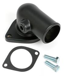 Trans-Dapt Performance - ASPHALT BLACK POWDER-COATED WATER NECK FORD 390-428 3/8" NPT PORT - Image 1