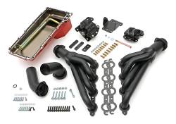 Trans-Dapt Performance - Engine Swap In A Box Kit LS in 68-72 GM A-Body 4L60E Mid-Length Black Coated - Image 1
