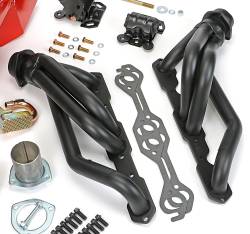 Trans-Dapt Performance - SWAP IN A BOX KIT-55-78 SBC INTO 82-04 4WD S10 1.5" BLACK MAXX HEADERS - Image 2