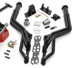 Trans-Dapt Performance - Trans-Dapt 99096 86-00 SB Chevy" 82-04 S10/S15 Long Tube Black Coated Headers - Image 2