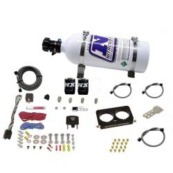 Nitrous Express - FORD 4 VALVE NITROUS PLATE SYSTEM 50-300HP w/5LB BOTTLE STOCK TB - Image 1