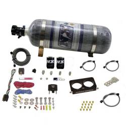 Nitrous Express - FORD 4 VALVE NITROUS PLATE SYSTEM 50-300HP w/COMPOSITE BOTTLE STOCK TB - Image 1