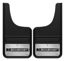 Gatorback - Gatorback 12"x23" Cut-Style Black Mud Flaps EcoBoost Logo GA1223CUTEB - Image 1