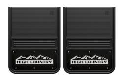 Gatorback - Gatorback 14"x18" Universal Black Mud Flaps High Country Logo GB1418HC-W - Image 1
