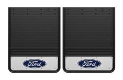 Gatorback - Gatorback 19"x24" Rear Dually Black Mud Flaps Ford Oval Logo GB1924F-C - Image 1